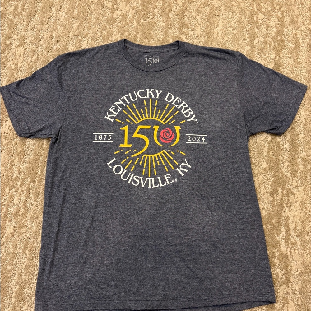 Kentucky Derby 150th Anniversary Dark Gray XL T-Shirt